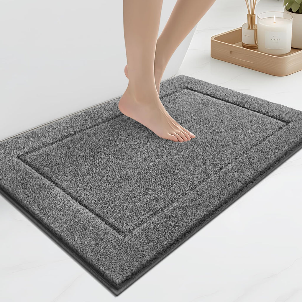 anllugs Bathroom Rugs, Non-Slip Bath Runner Rugs, 30" x 84", Beige