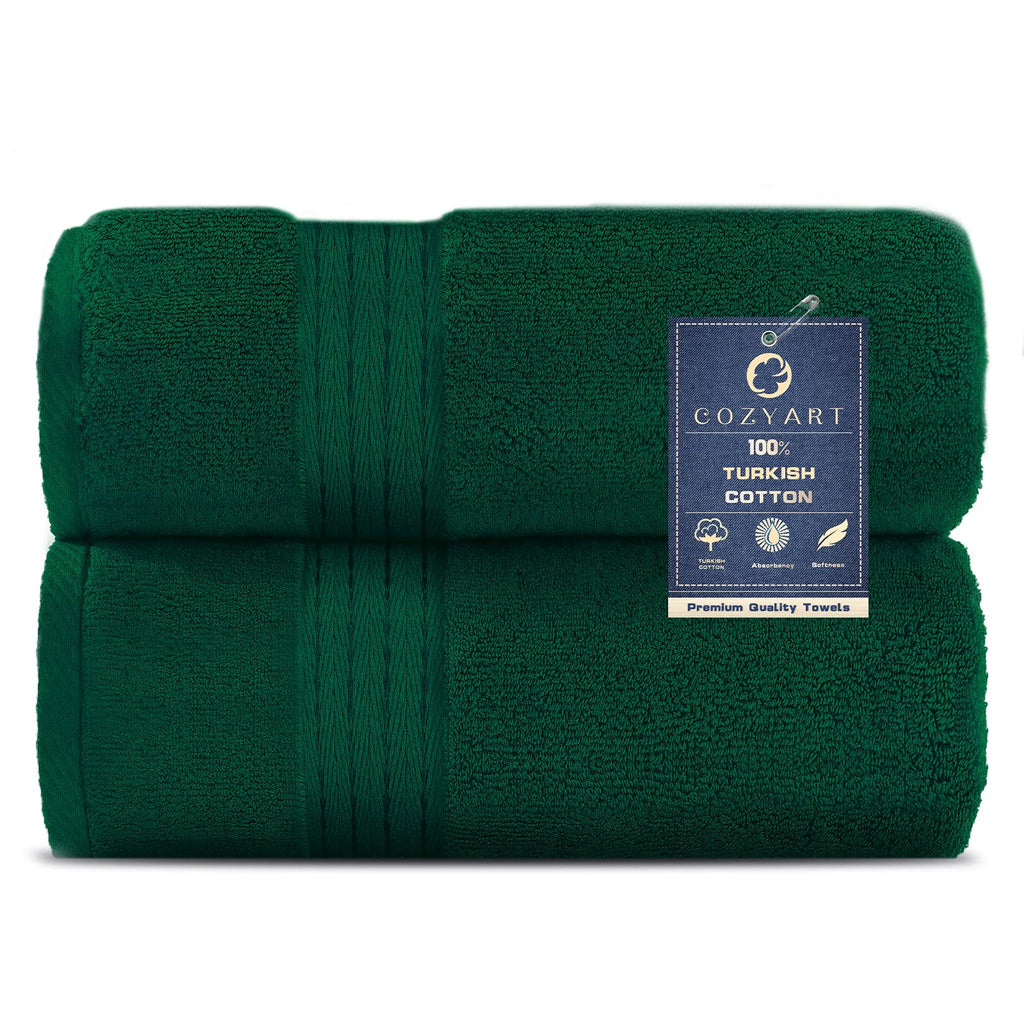 COZYART Luxury Bath Towel Set 6 Pcs, Burnt Orange 100% Turkish Cotton
