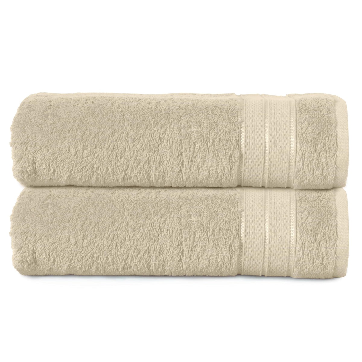 Elegant Comfort Luxury 6-Piece Towel Set, Premium Soft 100% Turkish Cotton, Three Line Popcorn Design 2 Bath Towels, 2 Hand Towels and 2 Washcloths Towel Set-Quick-Drying and Absorbent, Vibrant Orange