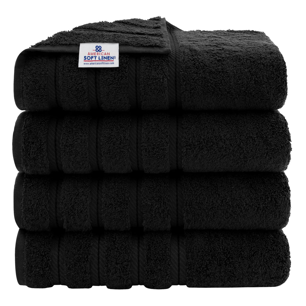 American Soft Linen 100% Cotton Luxury Turkish Towels, 6 Piece Towel Set