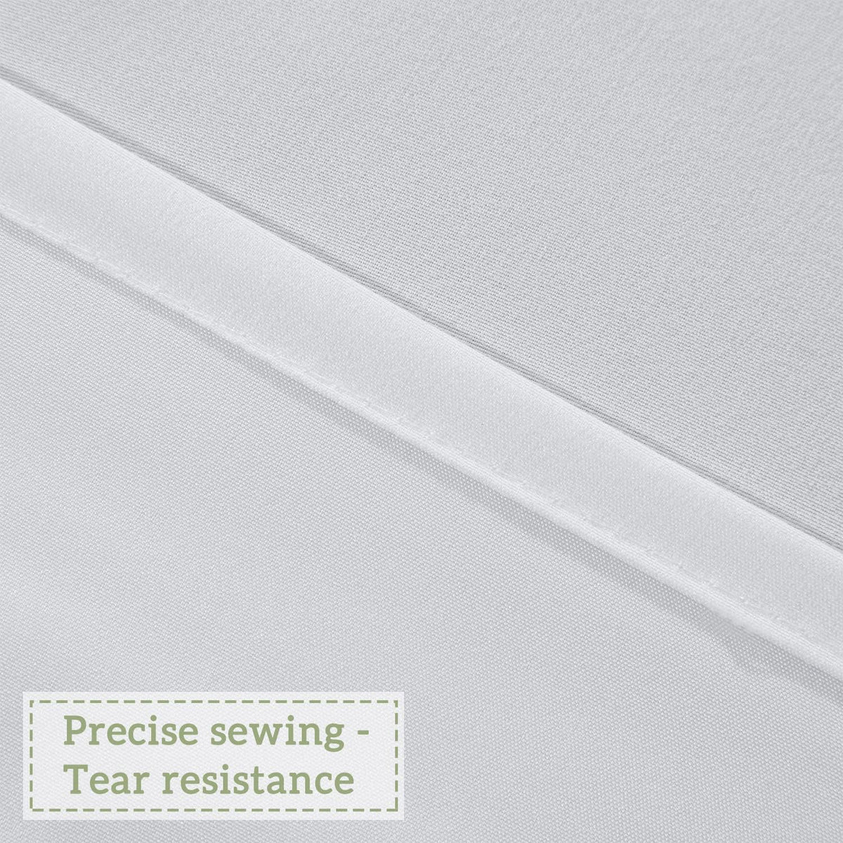 Homechoice Decor Victorian White Ruffle Shower Curtain with 12 Buttonholes