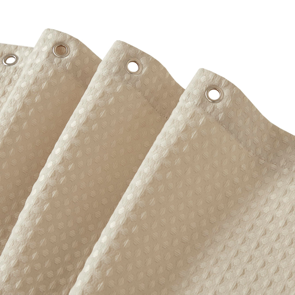 Madison Park Spa Waffle Shower Curtain for Bathroom, 72 x 72, Sage Green