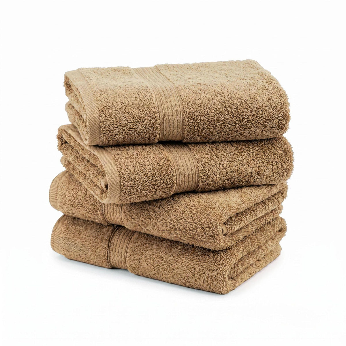 SUPERIOR Egyptian Cotton Plush & Absorbent, Hand Towel Set of 4, Cream