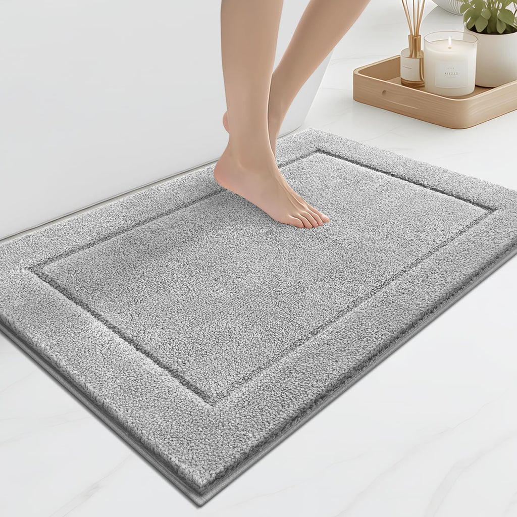 anllugs Bathroom Rugs, Non-Slip Bath Runner Rugs, 30" x 84", Beige