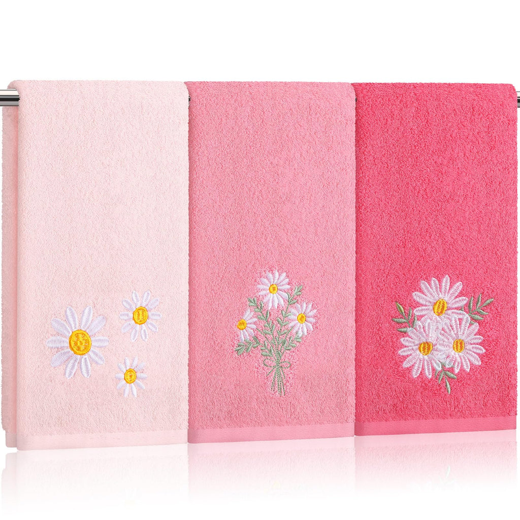 Tingjoo 3 Pcs Eucalyptus Leaves Hand Towels Farmhouse Fingertip Bath Towels