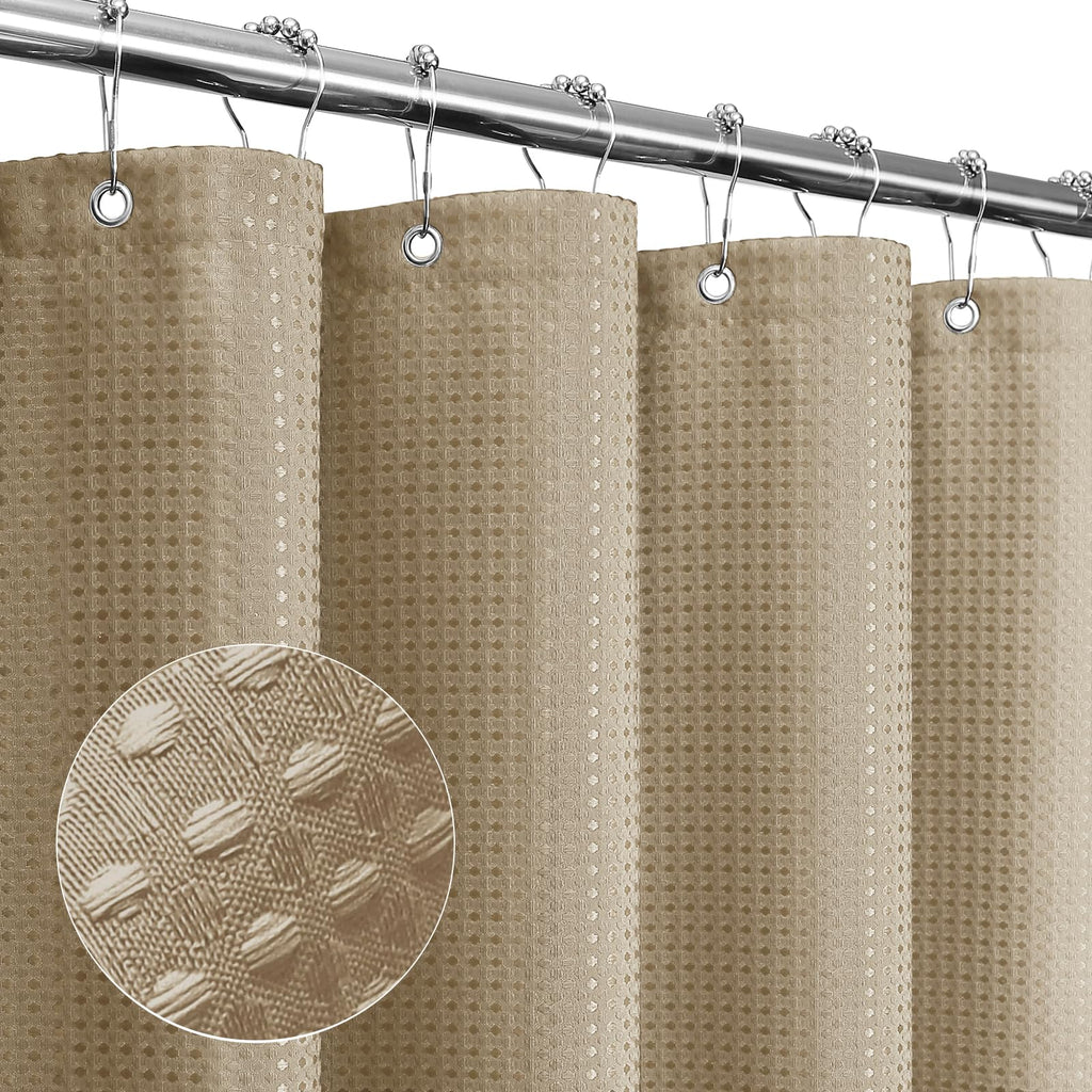 Gibelle Black Cloth-Textured Shower Curtain, Hotel Style, 72x72