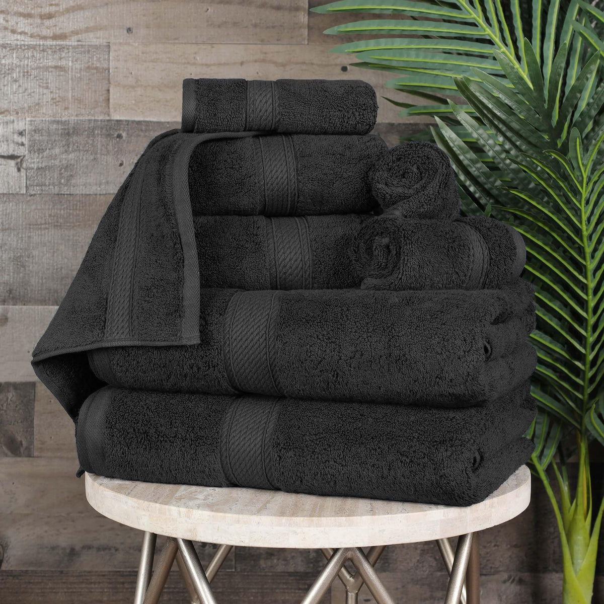 SUPERIOR Egyptian Cotton Plush & Absorbent, Hand Towel Set of 4, Cream