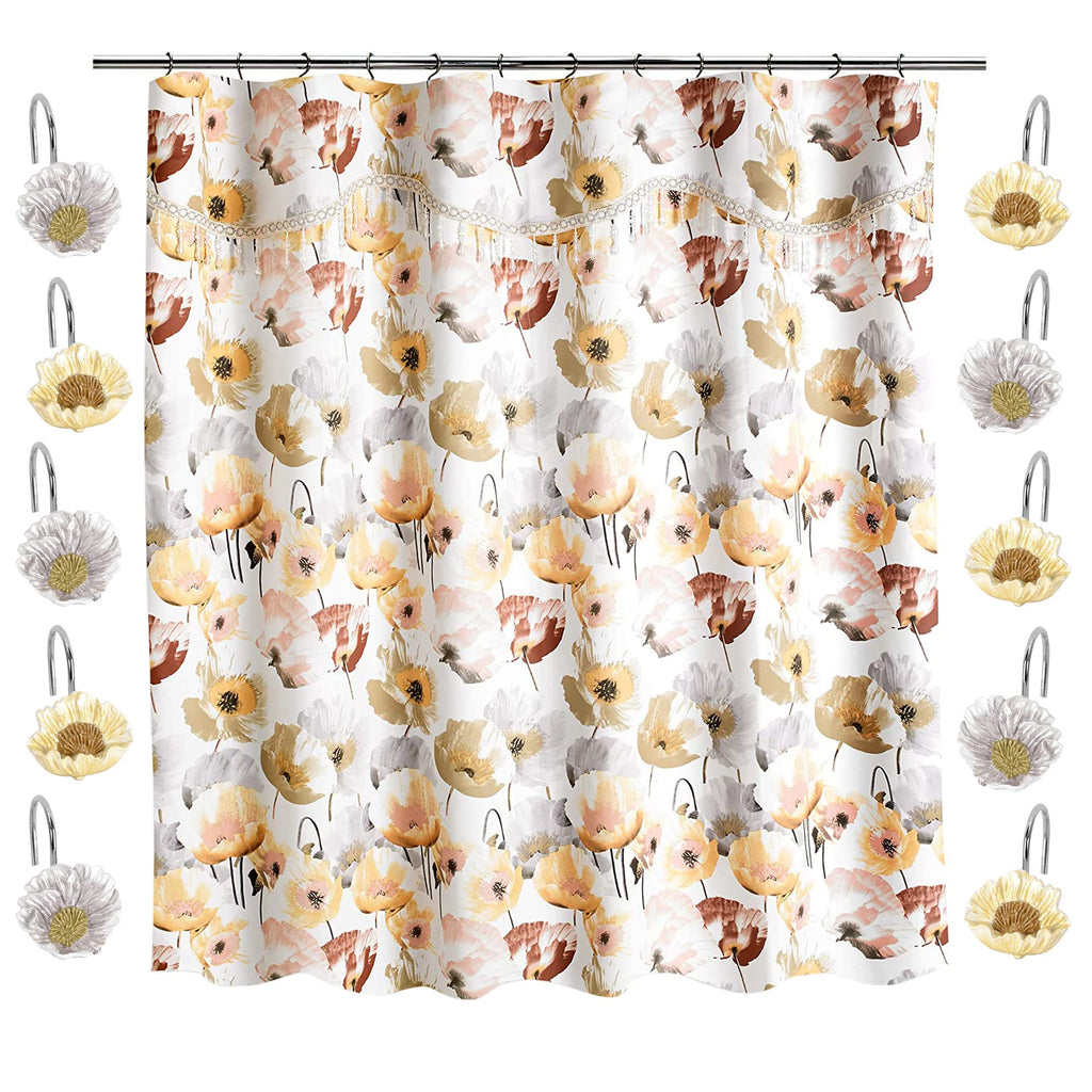 Zahari Home Spindle Modern Bathroom Towel Set - 3 Piece Bath, Hand, and Wash Towels - Classic Luxury Contemporary Decor - Beautiful Gold Unique Design Bath Ensemble