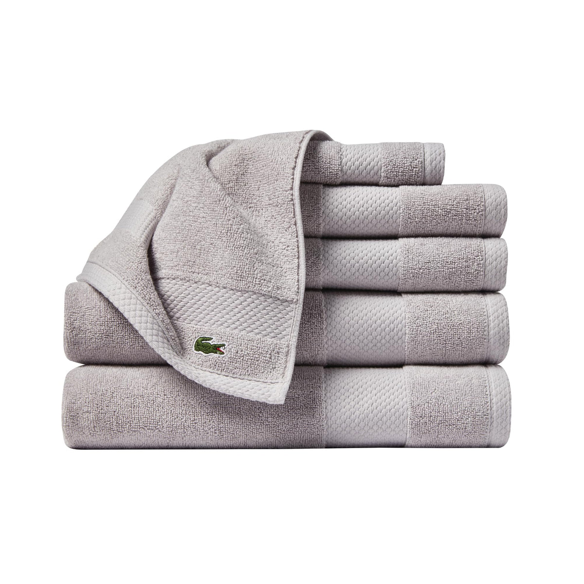 Lacoste Heritage 100% Supima Cotton Bath Towel 30" x 54", Celestial