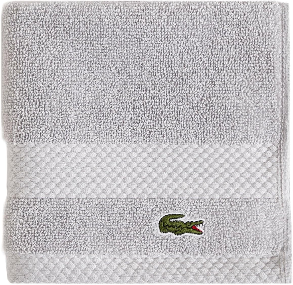 Lacoste Heritage 100% Supima Cotton Bath Towel 30" x 54", Celestial
