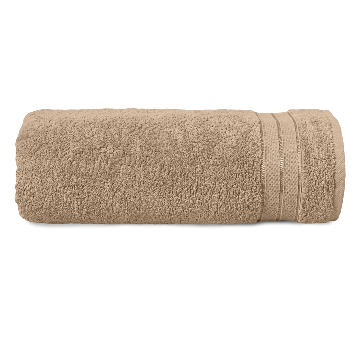 Elegant Comfort Luxury 6-Piece Towel Set, Premium Soft 100% Turkish Cotton, Three Line Popcorn Design 2 Bath Towels, 2 Hand Towels and 2 Washcloths Towel Set-Quick-Drying and Absorbent, Vibrant Orange