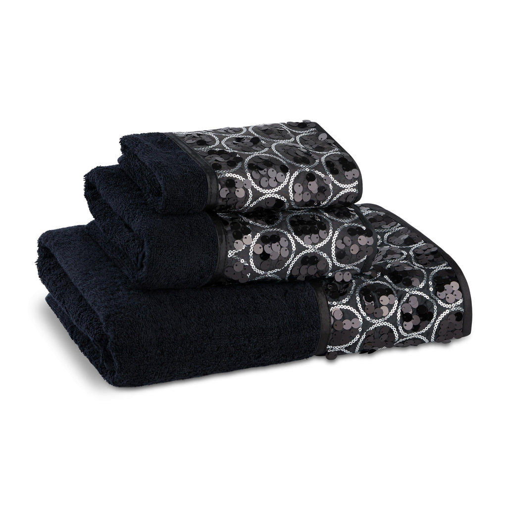 Zahari Home Spindle Modern Bathroom Towel Set - 3 Piece Bath, Hand, and Wash Towels - Classic Luxury Contemporary Decor - Beautiful Gold Unique Design Bath Ensemble