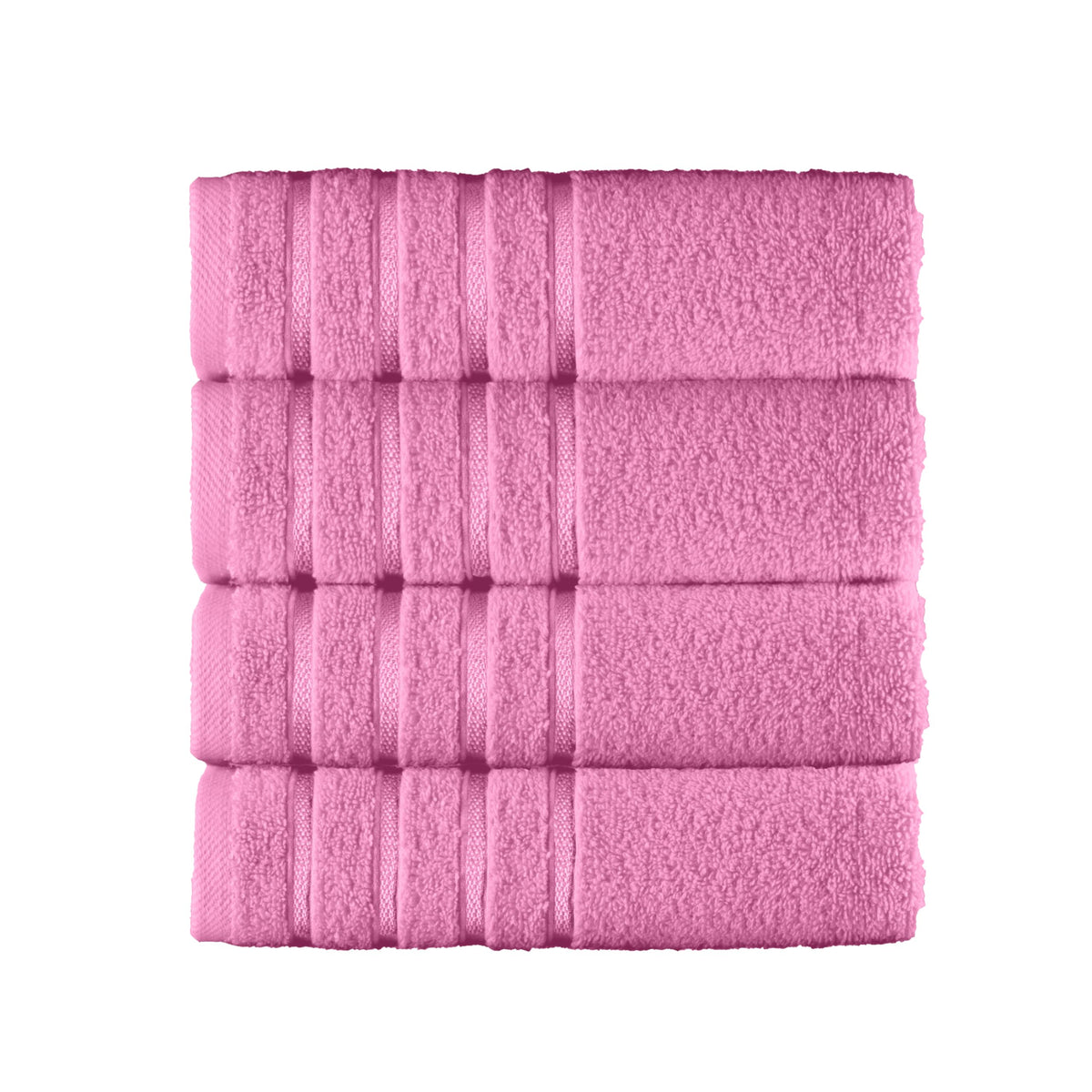 Elegant Comfort 4 Lines Viscose Stripe 6-Piece Premium Towel Set - 100% Turkish Cotton High Absorbent Luxury Bathroom Towels – Includes 2 Washcloths, 2 Hand Towels and 2 Bath Towels Set, Gold