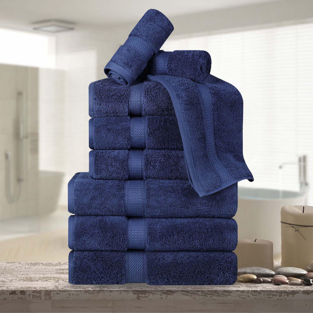 SUPERIOR Egyptian Cotton Plush & Absorbent, Hand Towel Set of 4, Cream