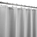 Barossa Design Waffle Weave Shower Curtain Fabric White, 72x72