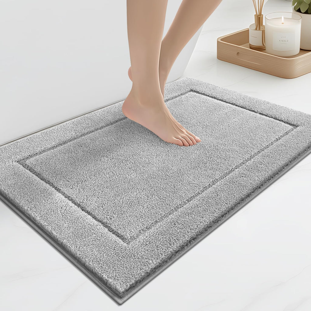 anllugs Bathroom Rugs, Non-Slip Bath Runner Rugs, 30" x 84", Beige