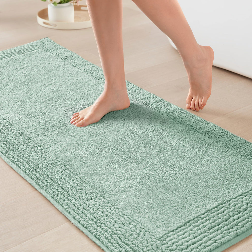 Madison Park Splendor Reversible 100% Cotton Bath Rug, 24 x 36, White