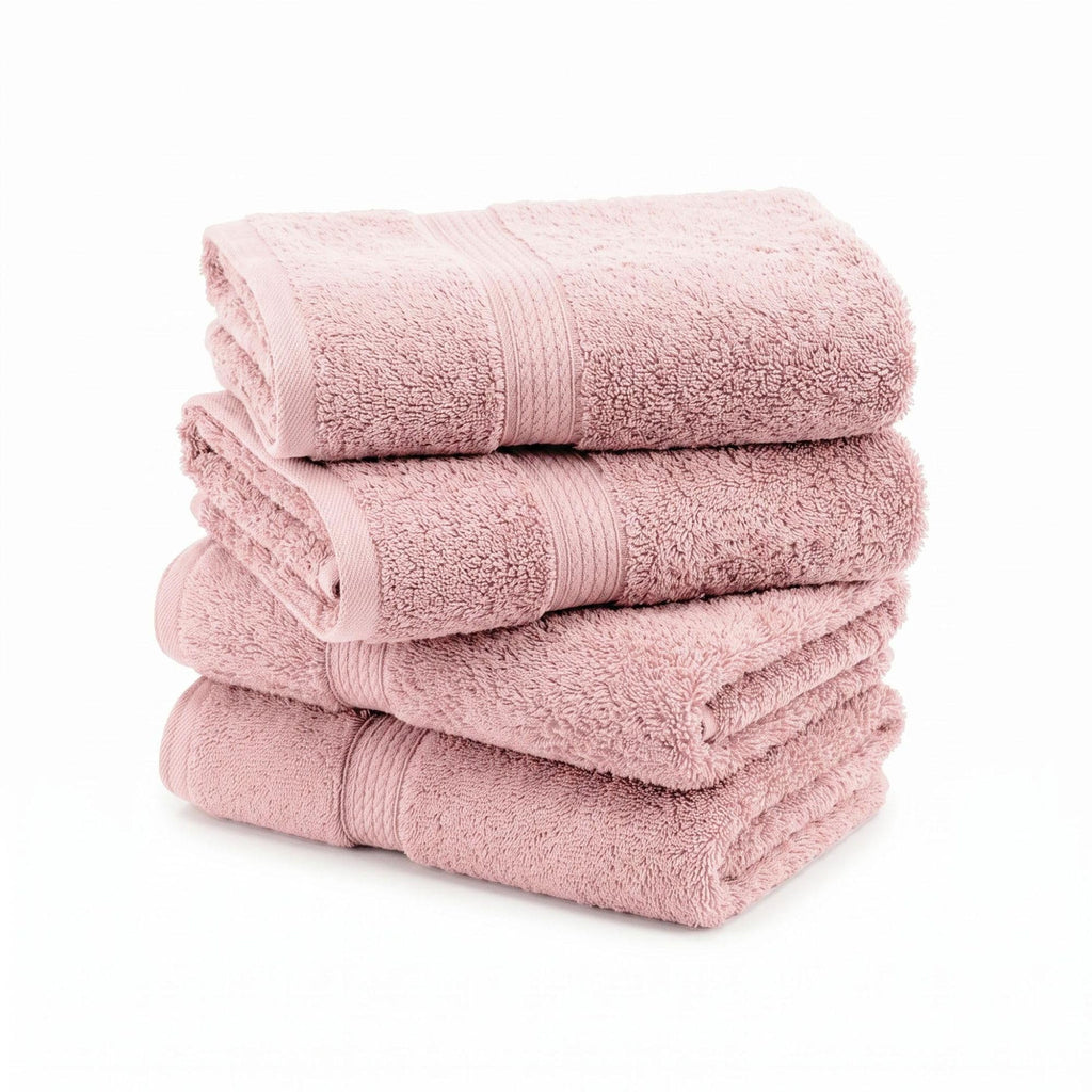 SUPERIOR Egyptian Cotton Plush & Absorbent, Hand Towel Set of 4, Cream