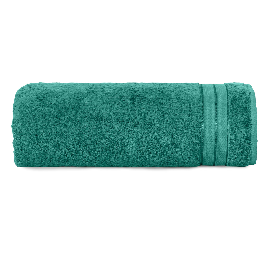Elegant Comfort Luxury 6-Piece Towel Set, Premium Soft 100% Turkish Cotton, Three Line Popcorn Design 2 Bath Towels, 2 Hand Towels and 2 Washcloths Towel Set-Quick-Drying and Absorbent, Vibrant Orange