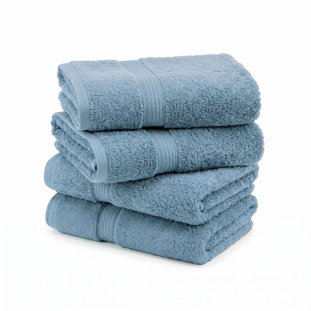 SUPERIOR Egyptian Cotton Plush & Absorbent, Hand Towel Set of 4, Cream