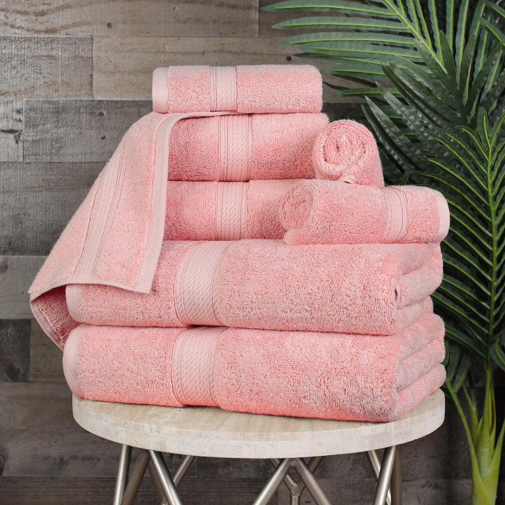 SUPERIOR Egyptian Cotton Plush & Absorbent, Hand Towel Set of 4, Cream