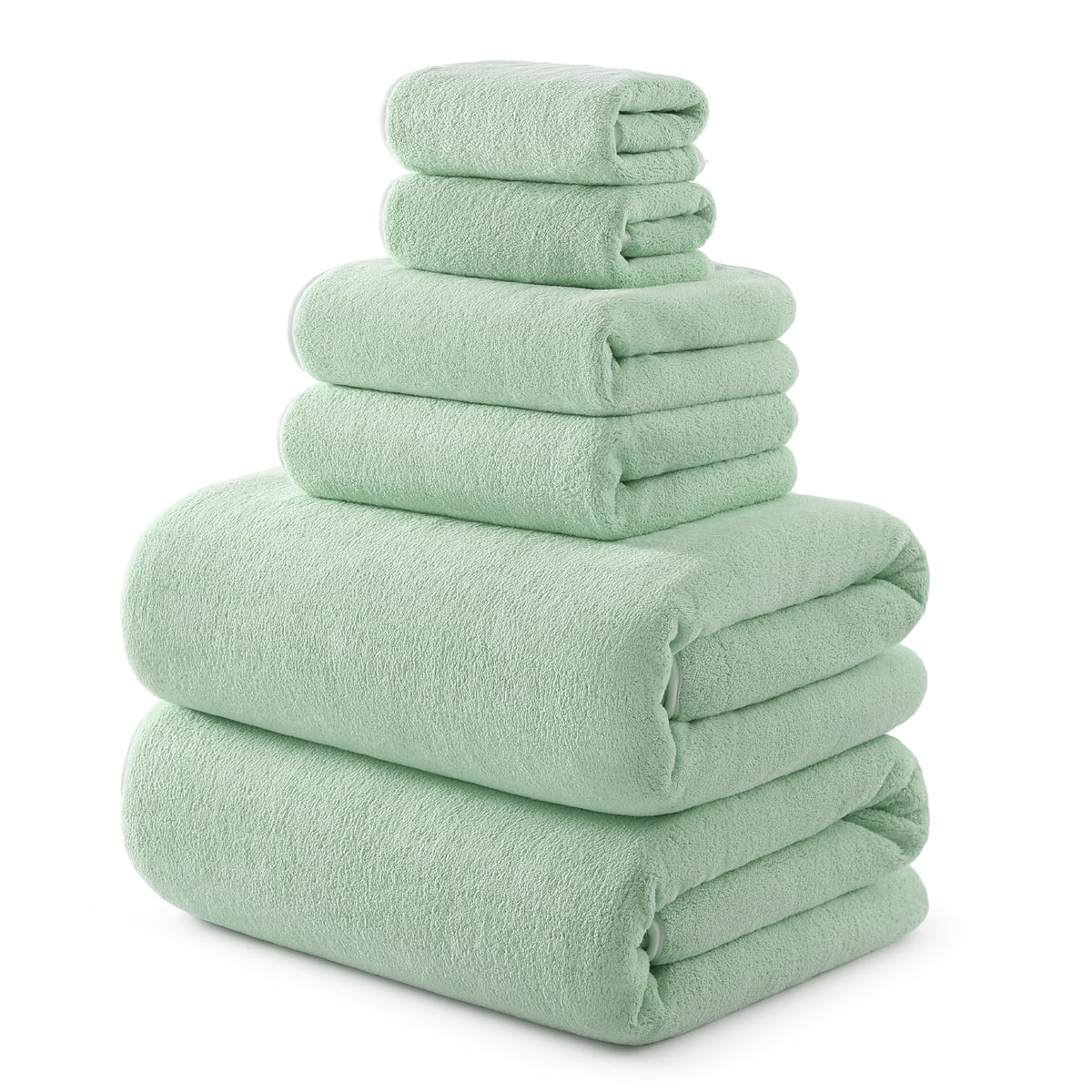 REDKISS Pack of 6 Pink Towel Set - 2 Extra Large Bath, 2 Hand, 2 Washcloths, Ultra Soft & Highly Absorbent, Quicker to Dry, Towels for Bathroom, Spa, Hotel, Gym