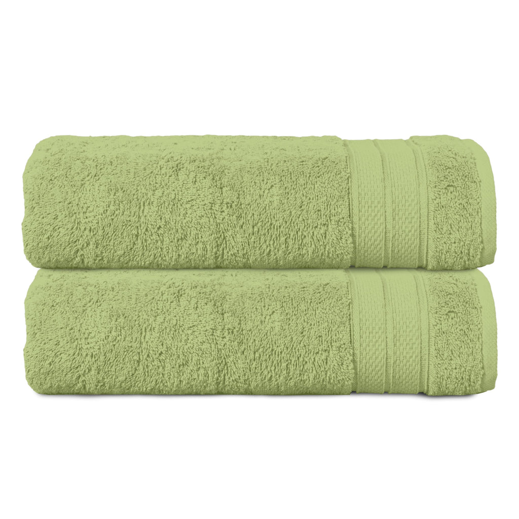 Elegant Comfort Luxury 6-Piece Towel Set, Premium Soft 100% Turkish Cotton, Three Line Popcorn Design 2 Bath Towels, 2 Hand Towels and 2 Washcloths Towel Set-Quick-Drying and Absorbent, Vibrant Orange