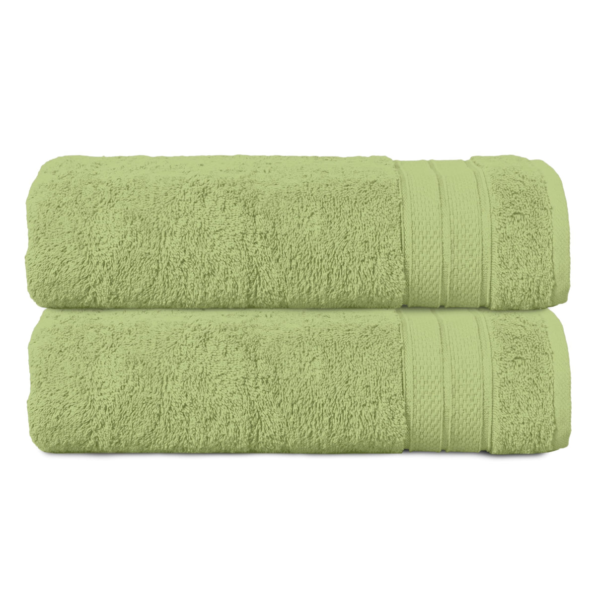 Elegant Comfort Luxury 6-Piece Towel Set, Premium Soft 100% Turkish Cotton, Three Line Popcorn Design 2 Bath Towels, 2 Hand Towels and 2 Washcloths Towel Set-Quick-Drying and Absorbent, Vibrant Orange