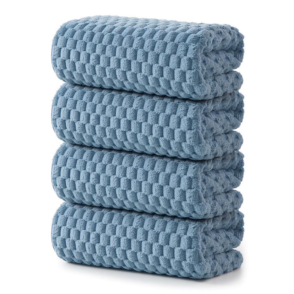 REDKISS 4 Pack Microfiber Bath Towels, Quick Dry, Super Soft, 27"x55"