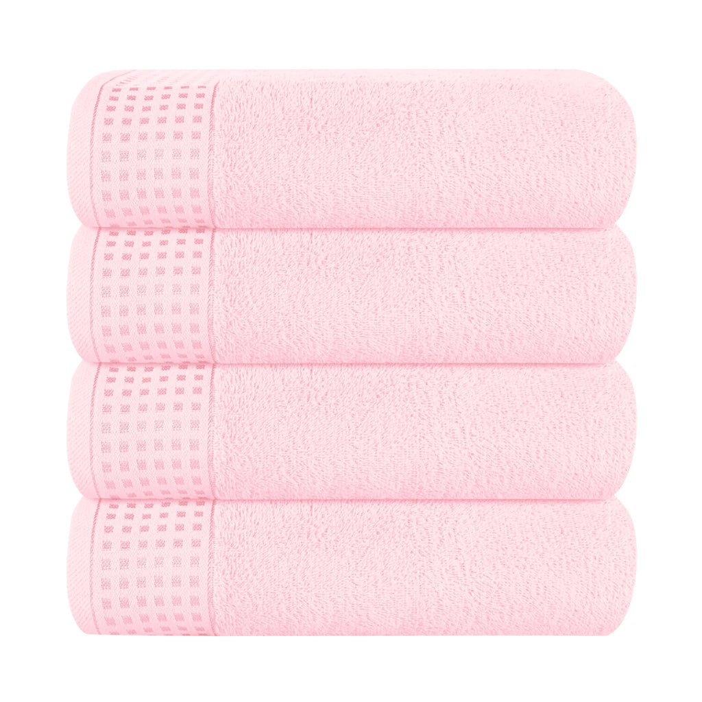 GLAMBURG 100% Cotton 2 Pack Oversized Bath Towel Set 28x55 Inches, Ultra Soft Highly Absorbant Compact Quickdry & Lightweight Large Bath Towels, Ideal for Gym Travel Camp Pool - Black