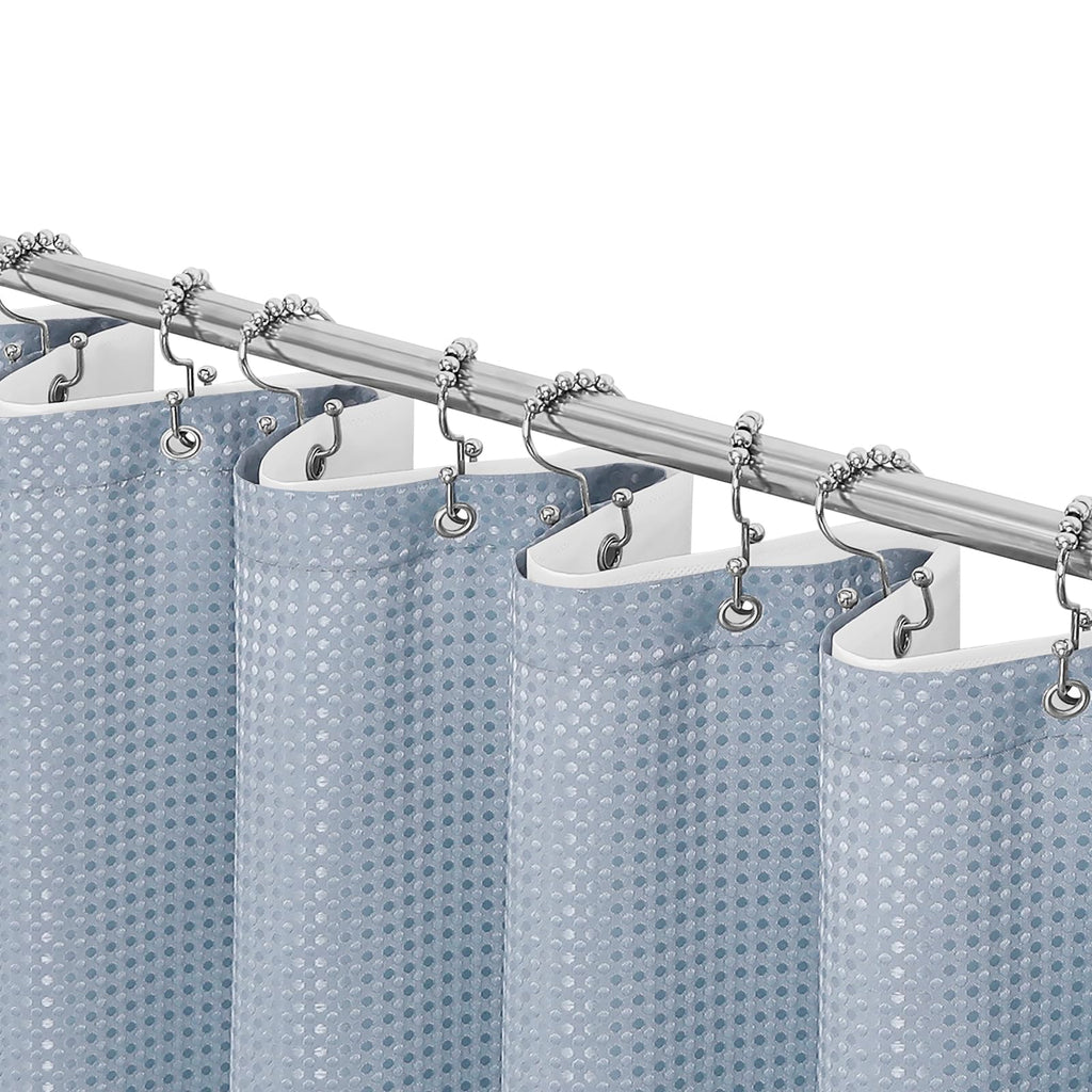 Gibelle Black Cloth-Textured Shower Curtain, Hotel Style, 72x72