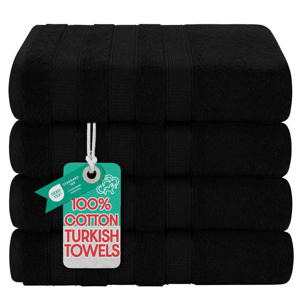 American Soft Linen Salem Turkish Bath Towel Set, 100% Cotton 600 GSM 6 Piece Towels for Bathroom, 2 Bath Towels 2 Hand Towels 2 Washcloths, Navy Blue
