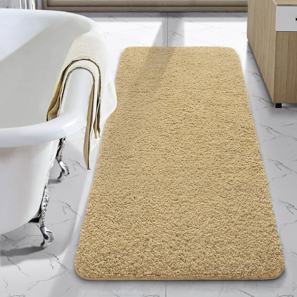 LOCHAS Bathroom Rug Runner 24x60 Inch, Bath Rugs Non Slip, Grey