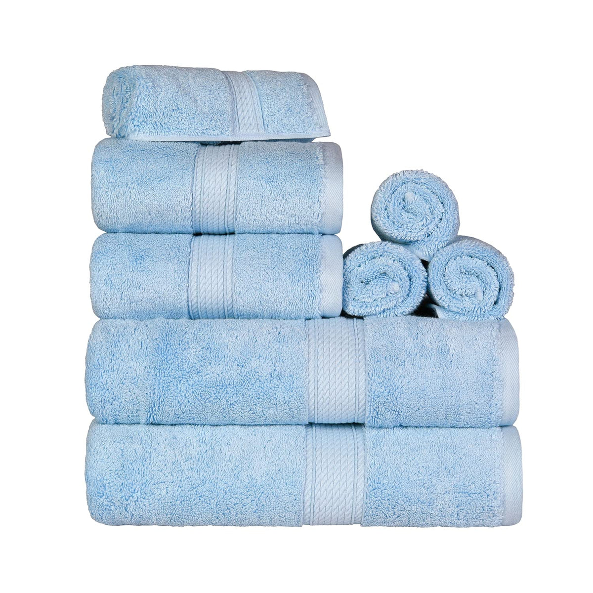 SUPERIOR Egyptian Cotton Plush & Absorbent, Hand Towel Set of 4, Cream