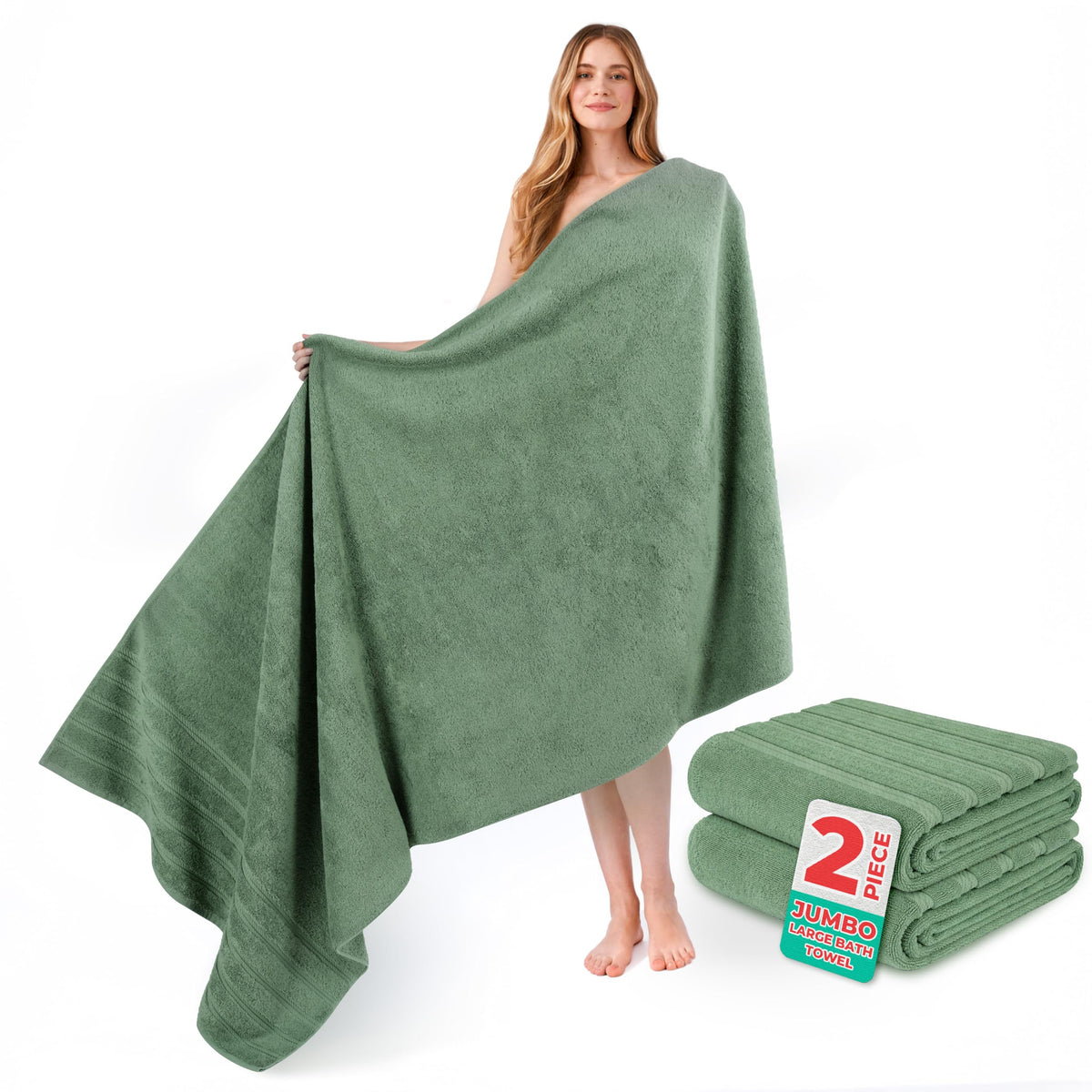 American Soft Linen 100% Cotton Luxury Turkish Towels, 4 PC Bath Towel Set