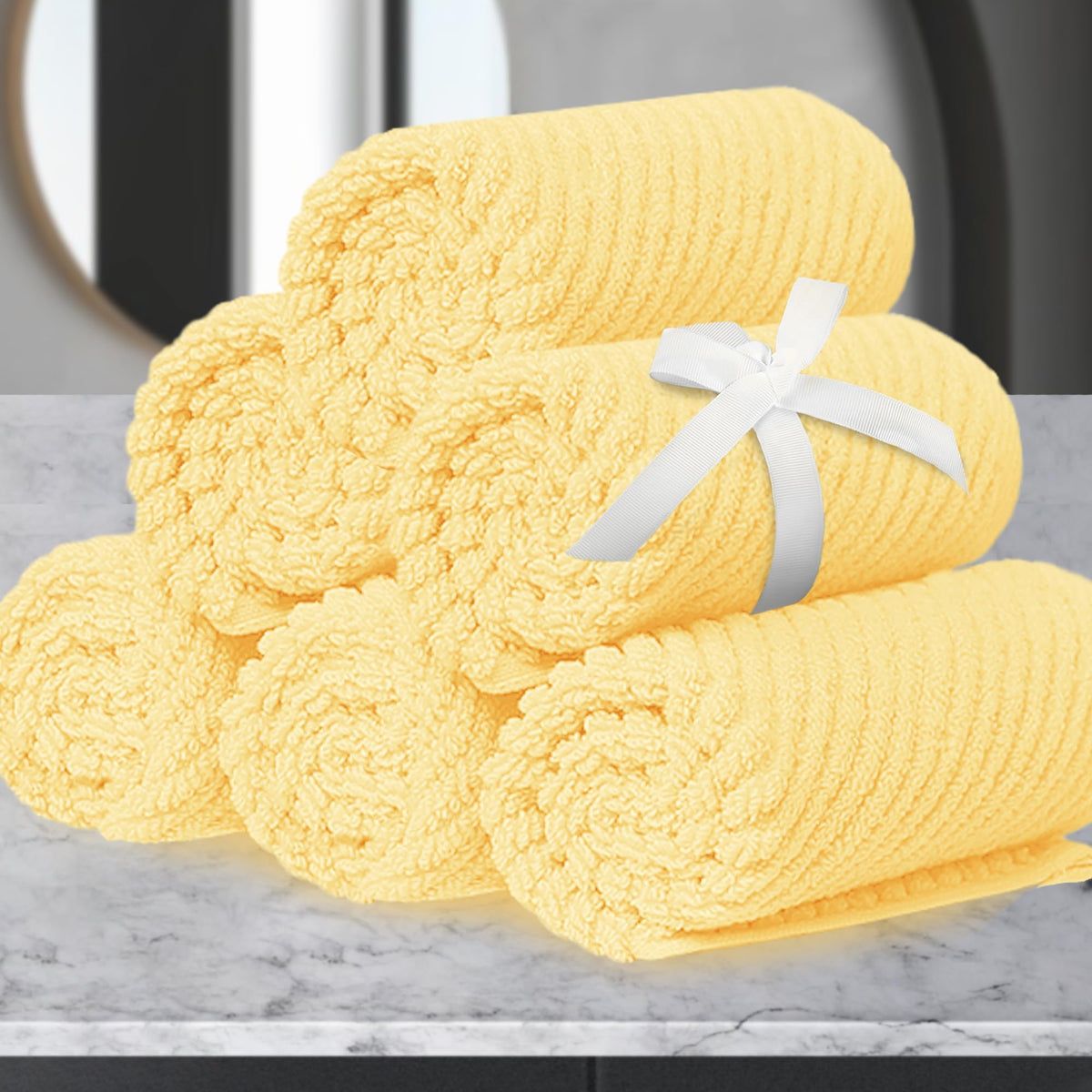 VOOVA & MOVAS Hand Towels for Barthroom, 18x28 in, Soft, Deep Turquoise