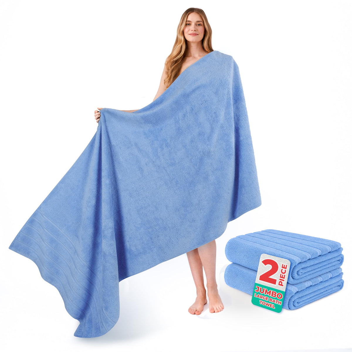 American Soft Linen 100% Cotton Luxury Turkish Towels, 6 Piece Towel Set