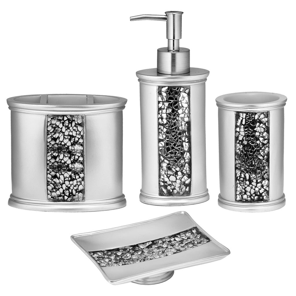 Zahari Home Spindle Modern Bathroom Towel Set - 3 Piece Bath, Hand, and Wash Towels - Classic Luxury Contemporary Decor - Beautiful Gold Unique Design Bath Ensemble