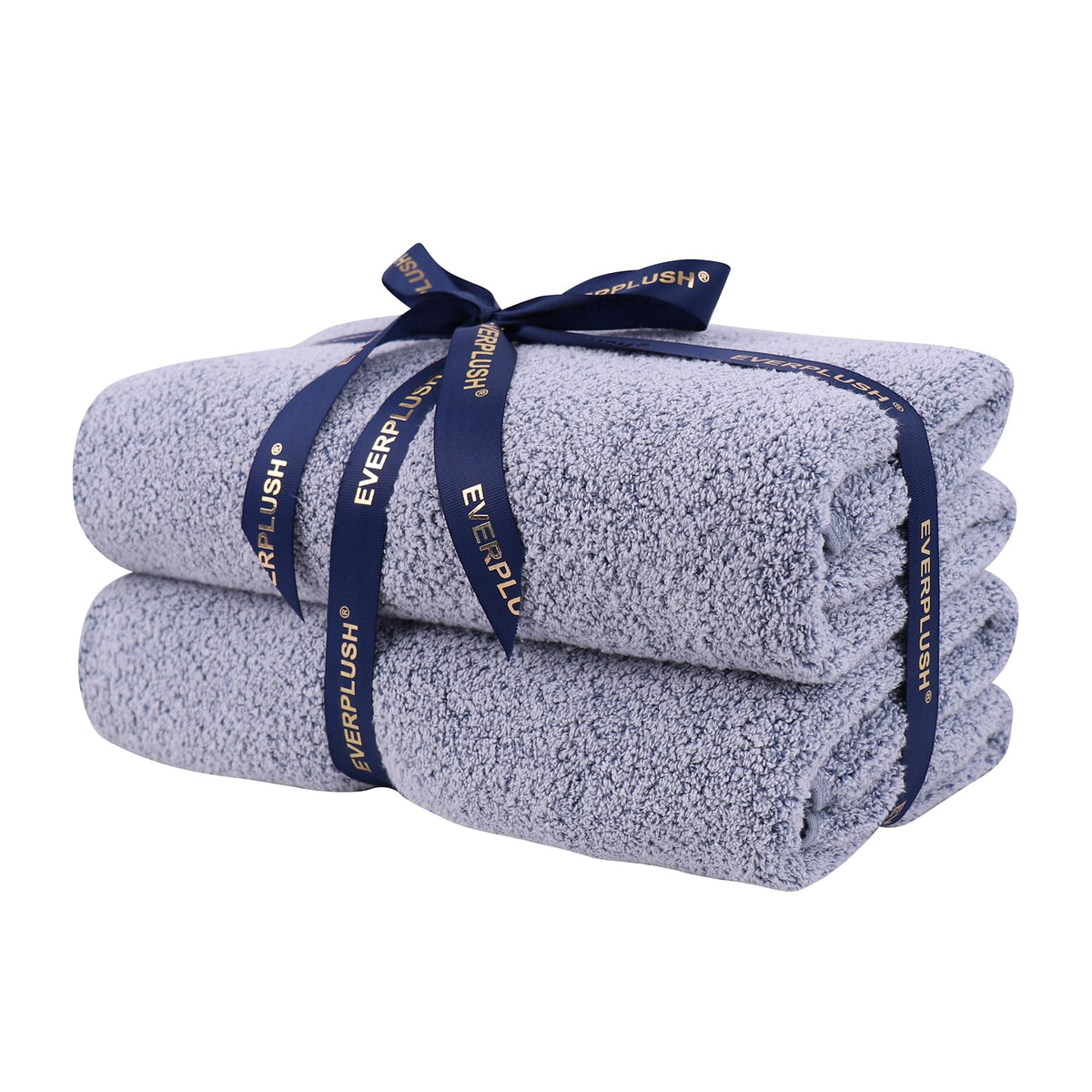 Everplush Diamond Jacquard 6 Pieces Bath Towel Set, Luxury Super Soft Oversized everplush Towels, Highly Absorbent Diamond Jacquard Quick Dry Bath Towel for Bathroom Grey Towel Set