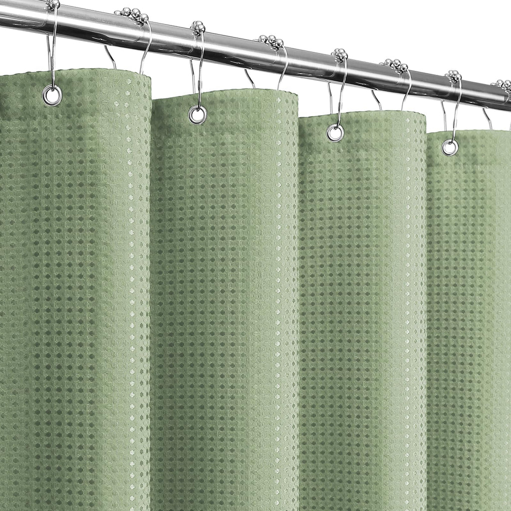 Gibelle Black Cloth-Textured Shower Curtain, Hotel Style, 72x72