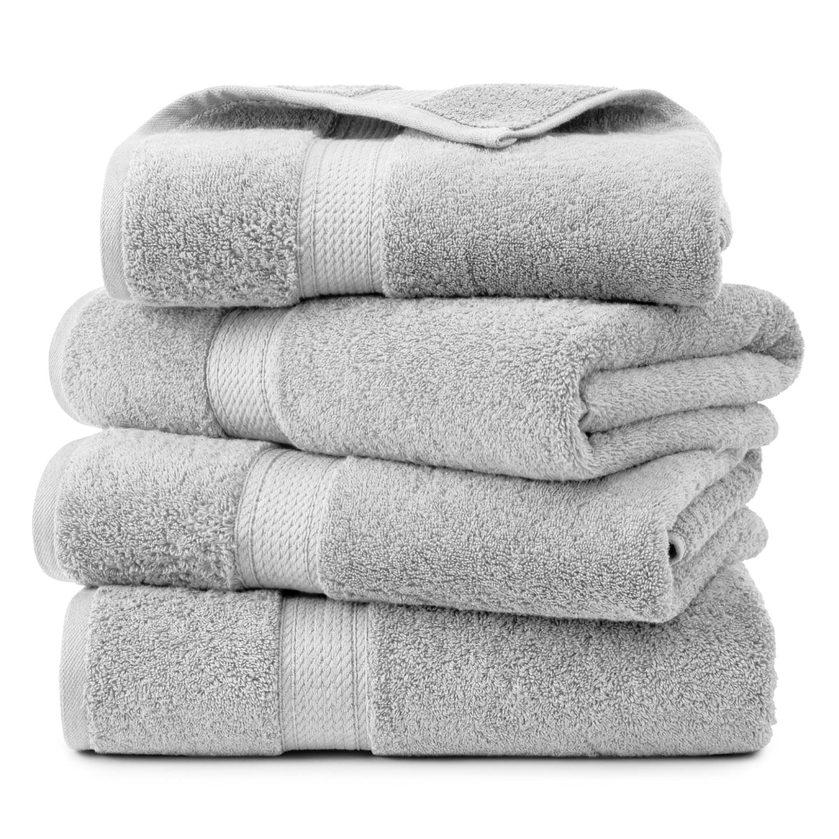 SUPERIOR Egyptian Cotton Plush & Absorbent, Hand Towel Set of 4, Cream