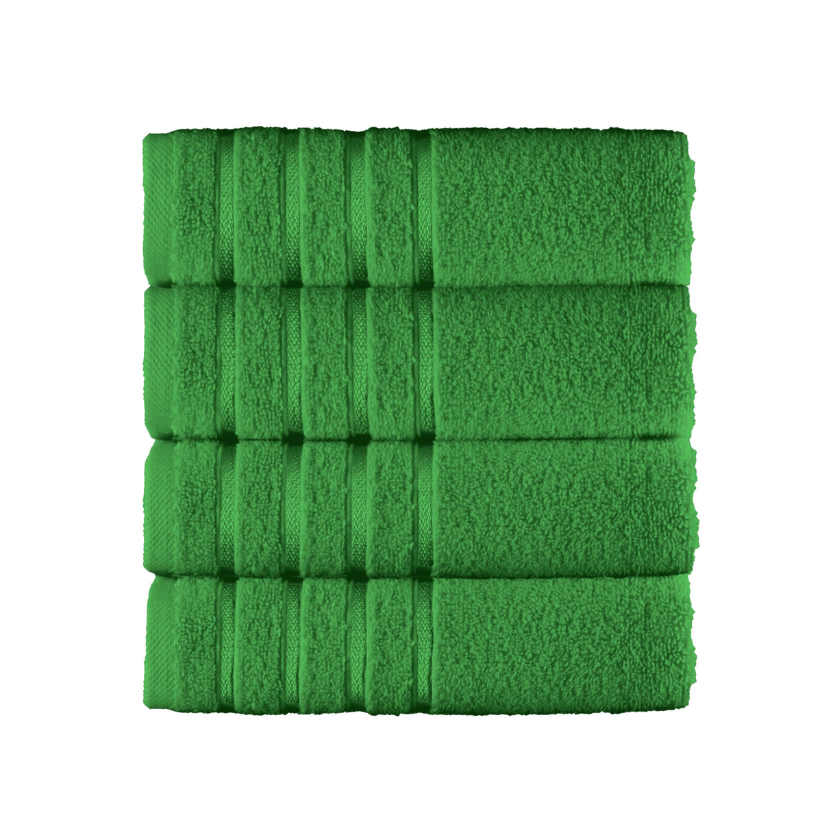 Elegant Comfort 4 Lines Viscose Stripe 6-Piece Premium Towel Set - 100% Turkish Cotton High Absorbent Luxury Bathroom Towels – Includes 2 Washcloths, 2 Hand Towels and 2 Bath Towels Set, Gold