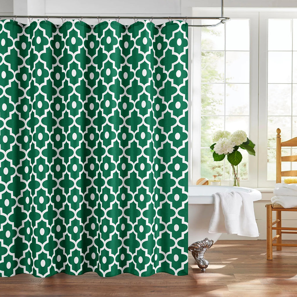 Fabric Modern Shower Curtain-Black and White Shower Curtains for Bathroom