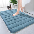 AROGAN Luxury Long Bathroom Runner Rugs 24x60 Inch Bath Rug Non Slip, Black