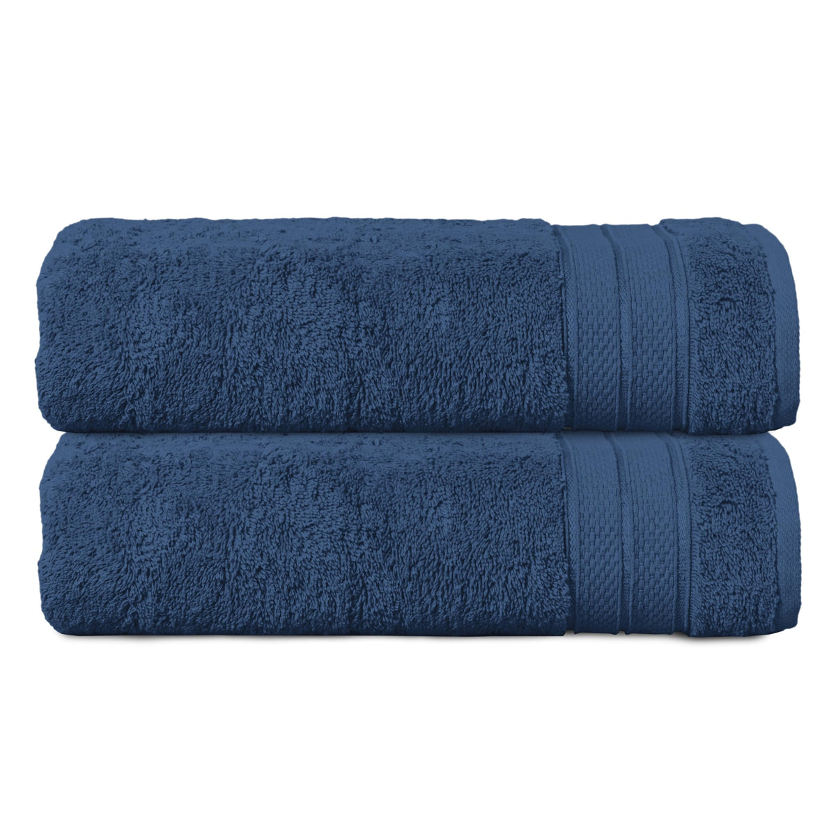 Elegant Comfort Luxury 6-Piece Towel Set, Premium Soft 100% Turkish Cotton, Three Line Popcorn Design 2 Bath Towels, 2 Hand Towels and 2 Washcloths Towel Set-Quick-Drying and Absorbent, Vibrant Orange