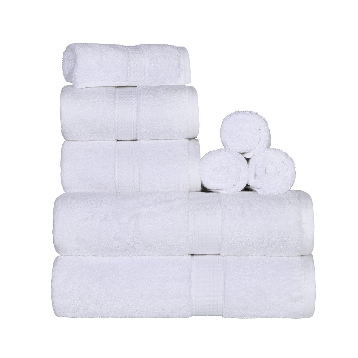 SUPERIOR Egyptian Cotton Plush & Absorbent, Hand Towel Set of 4, Cream