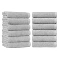 Amazon Basics Soft and Thick Cotton Hand Towels for Bath, Kitchen, Gym, 16 x 26 in, White, 12-Pack