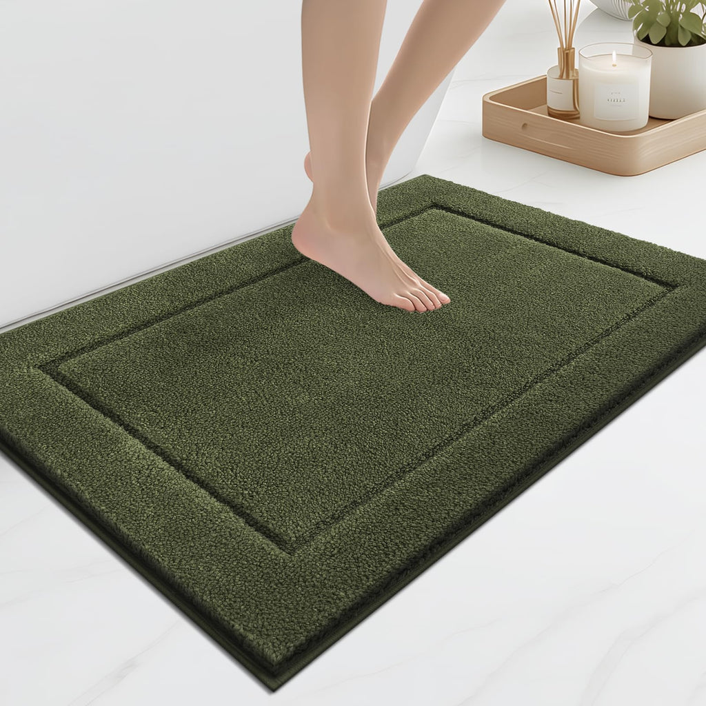 anllugs Bathroom Rugs, Non-Slip Bath Runner Rugs, 30" x 84", Beige