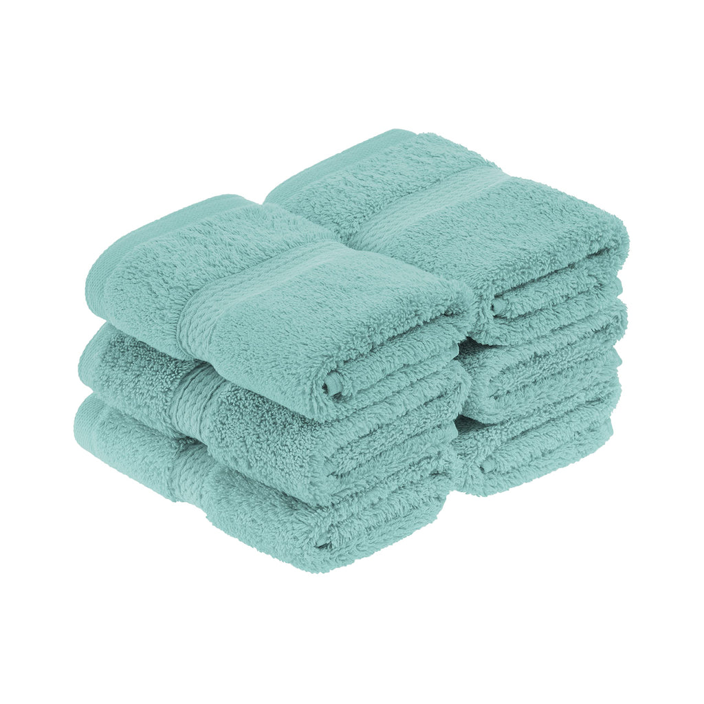 SUPERIOR Egyptian Cotton Plush & Absorbent, Hand Towel Set of 4, Cream