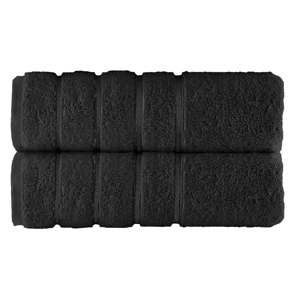 Elegant Comfort 4 Lines Viscose Stripe 6-Piece Premium Towel Set - 100% Turkish Cotton High Absorbent Luxury Bathroom Towels – Includes 2 Washcloths, 2 Hand Towels and 2 Bath Towels Set, Gold